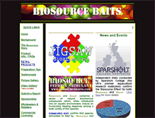Tablet Screenshot of biosourcebaits.com
